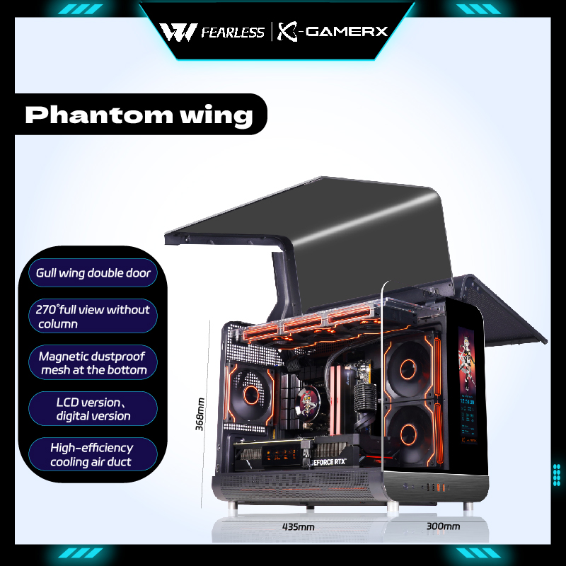 Pc Gaming Water Cooling - PowerTrain X-GAMERX Phantom Wing MATX PC