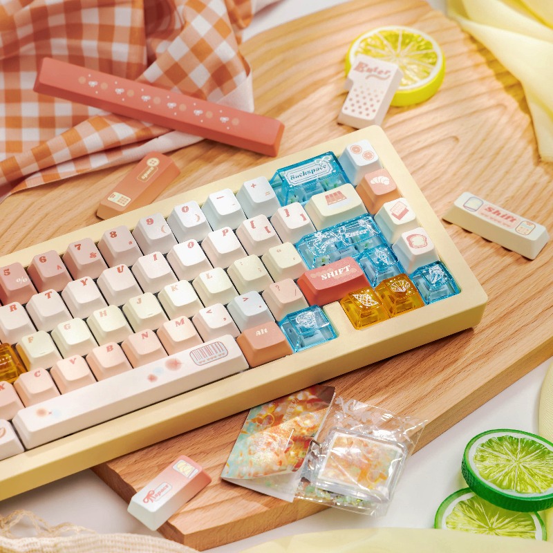 Pc Gaming Orange - Orange Sea Theme Keycaps Set Customized
