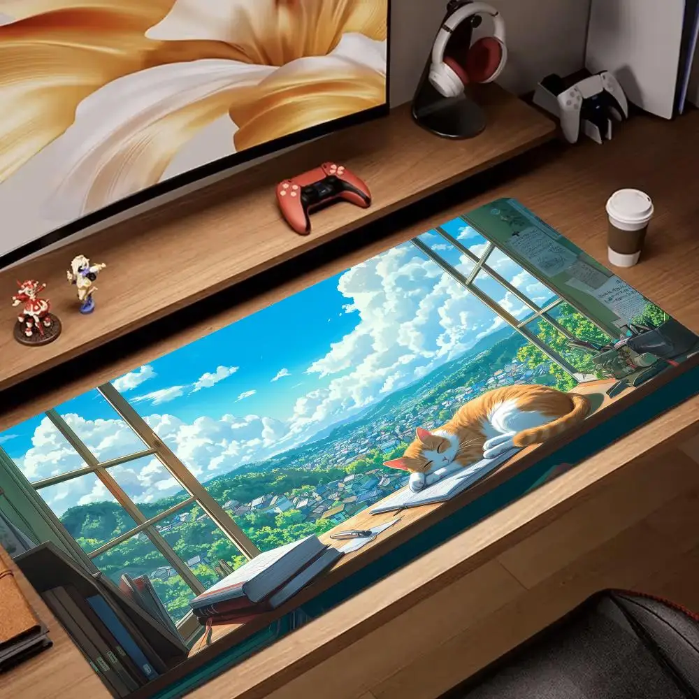 Pc Gaming Orange - Summer scenery and orange cat Mouse