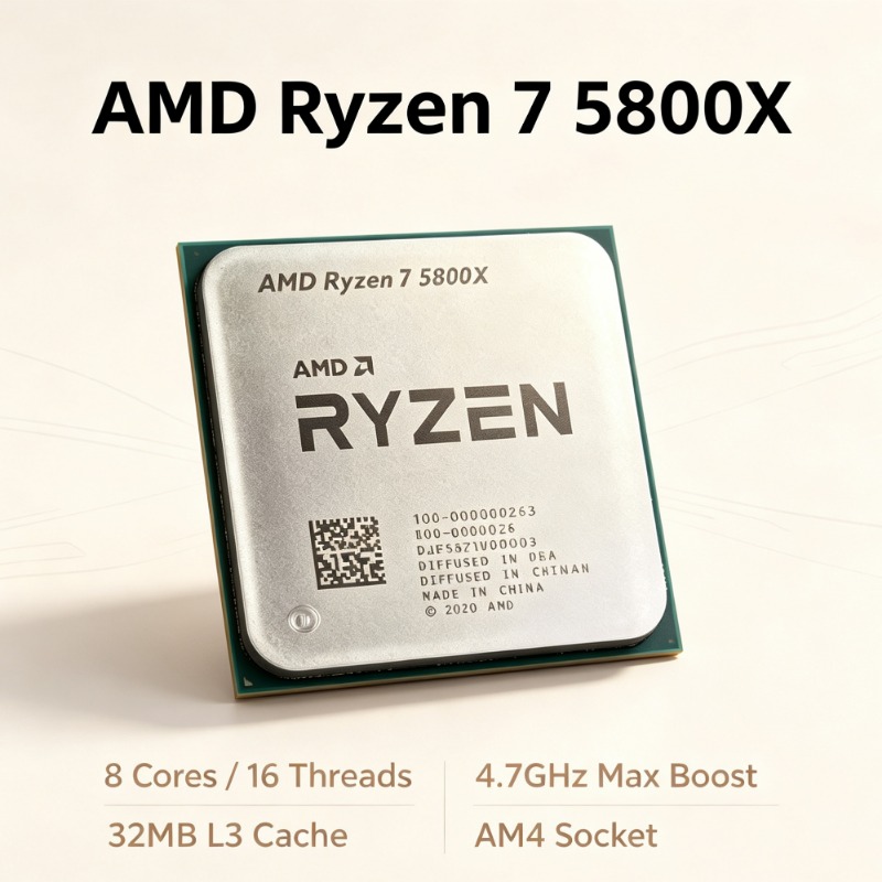 Pc Gaming Cpu - R7 5800X Desktop CPU Max Boost