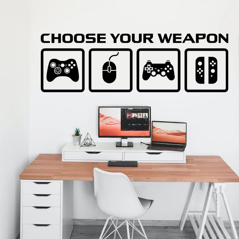Pc Gaming Quotes - Video Game Decor Wall Decal Choose