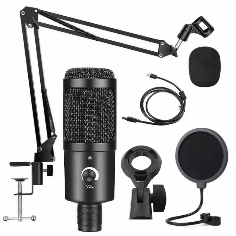 Pc Gaming Youtube - USB Condenser Microphone Recording Microphone with