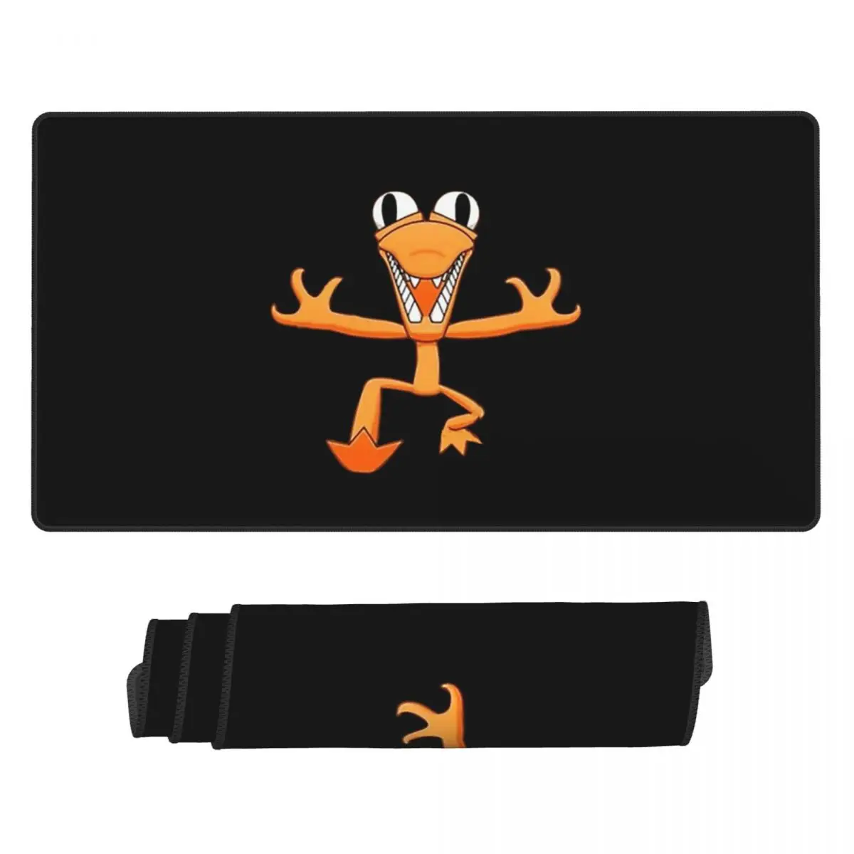 Pc Gaming Orange - Large Mouse Pad Orange Rainbow Friend
