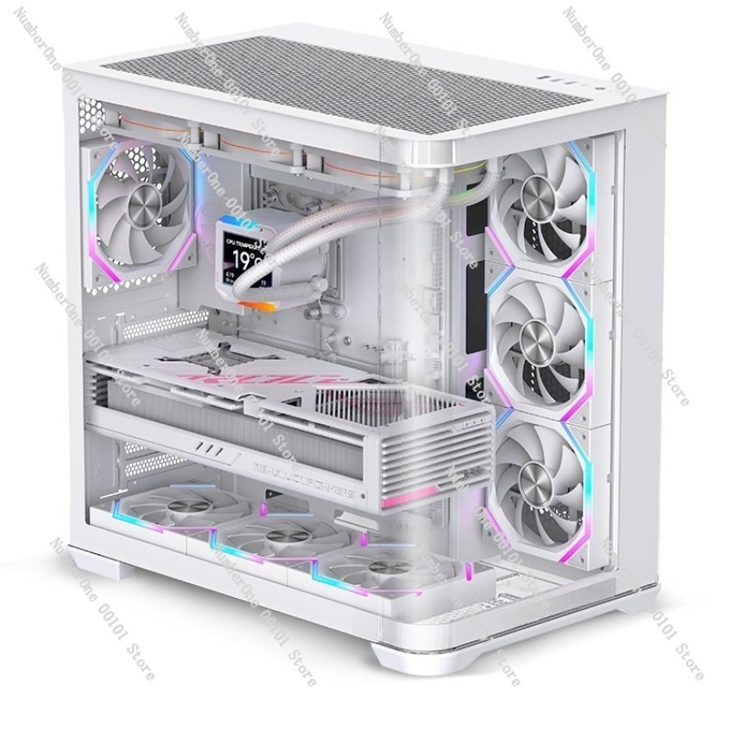 Pc Gaming Cafe - Curved Tempered Glass Gaming ATX PC