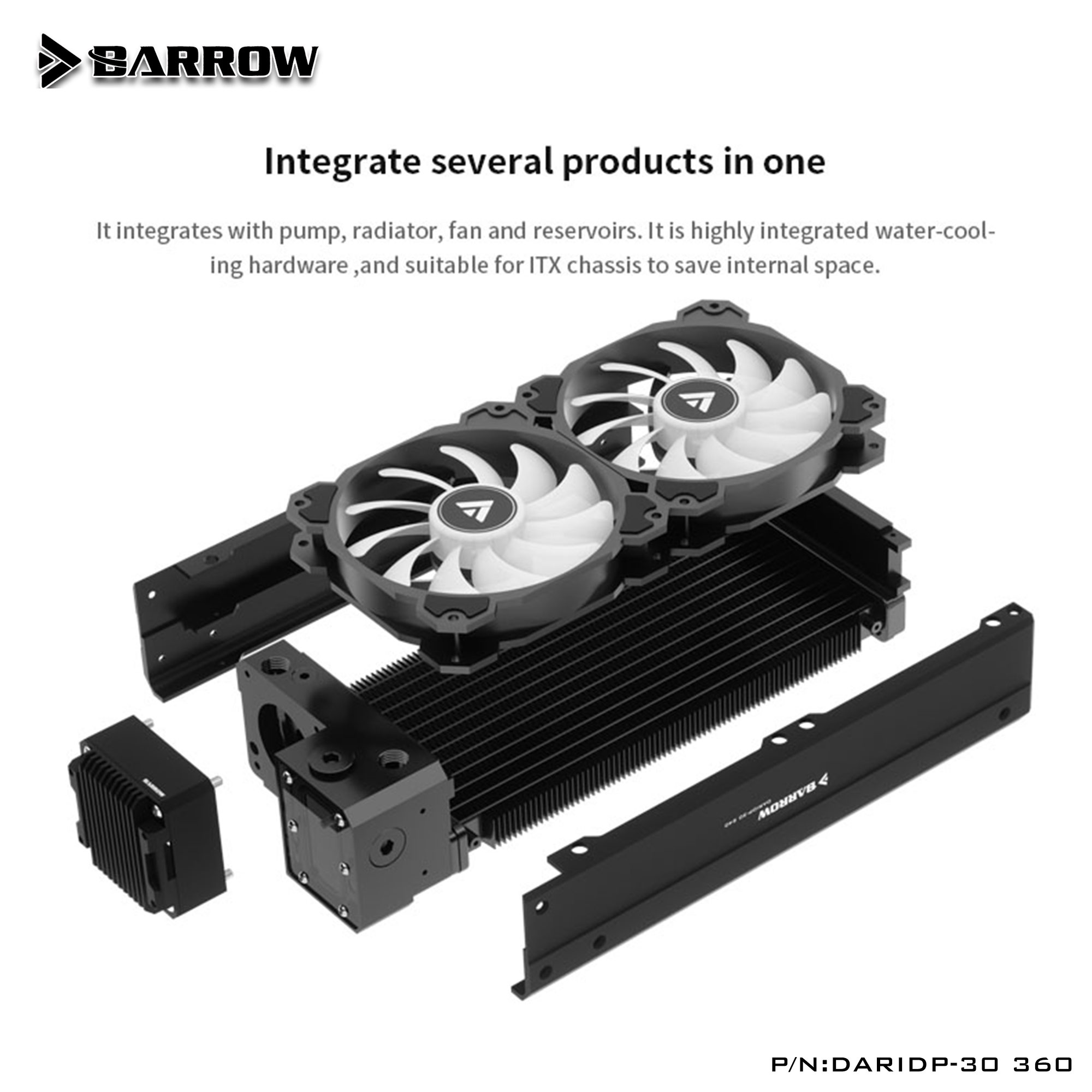Pc Gaming Water Cooling - Barrow DARIDP-30 PC Water Cooling Kit