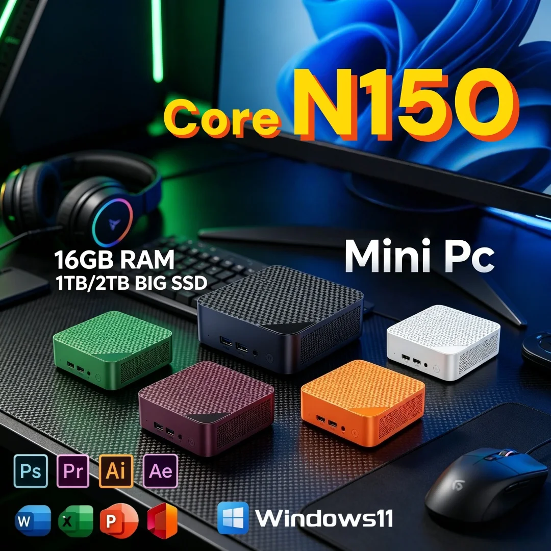 Pc Gaming Online - Core N150 Mini PC Powerful WiFi6