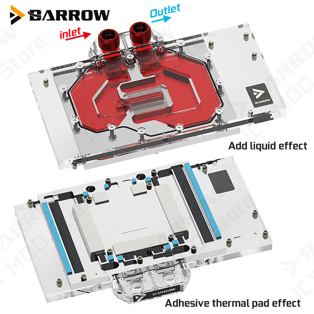 Barrow VGA Water Block for Gig - Pc Gaming Water Cooling 评论和价格