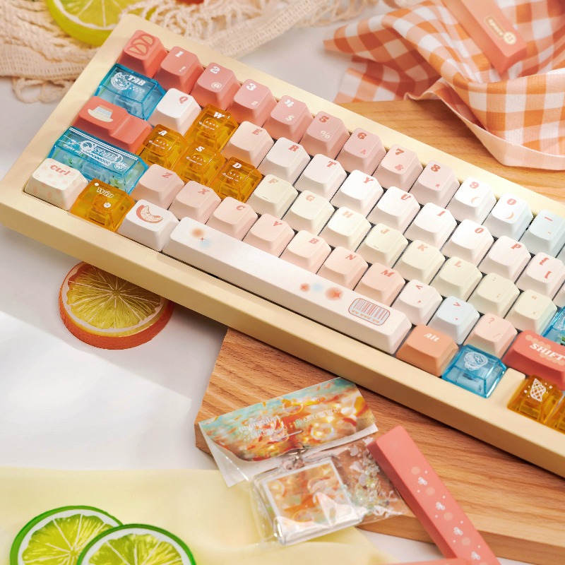 Orange Sea Theme Keycaps Set C - Pc Gaming Orange 评论和价格