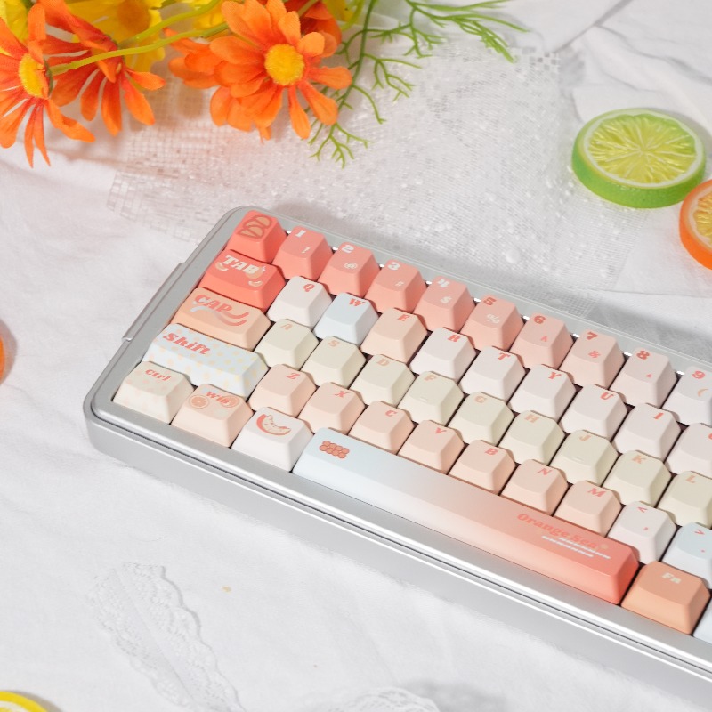 Orange Sea Theme Keycaps Set C - Pc Gaming Orange 评论和价格