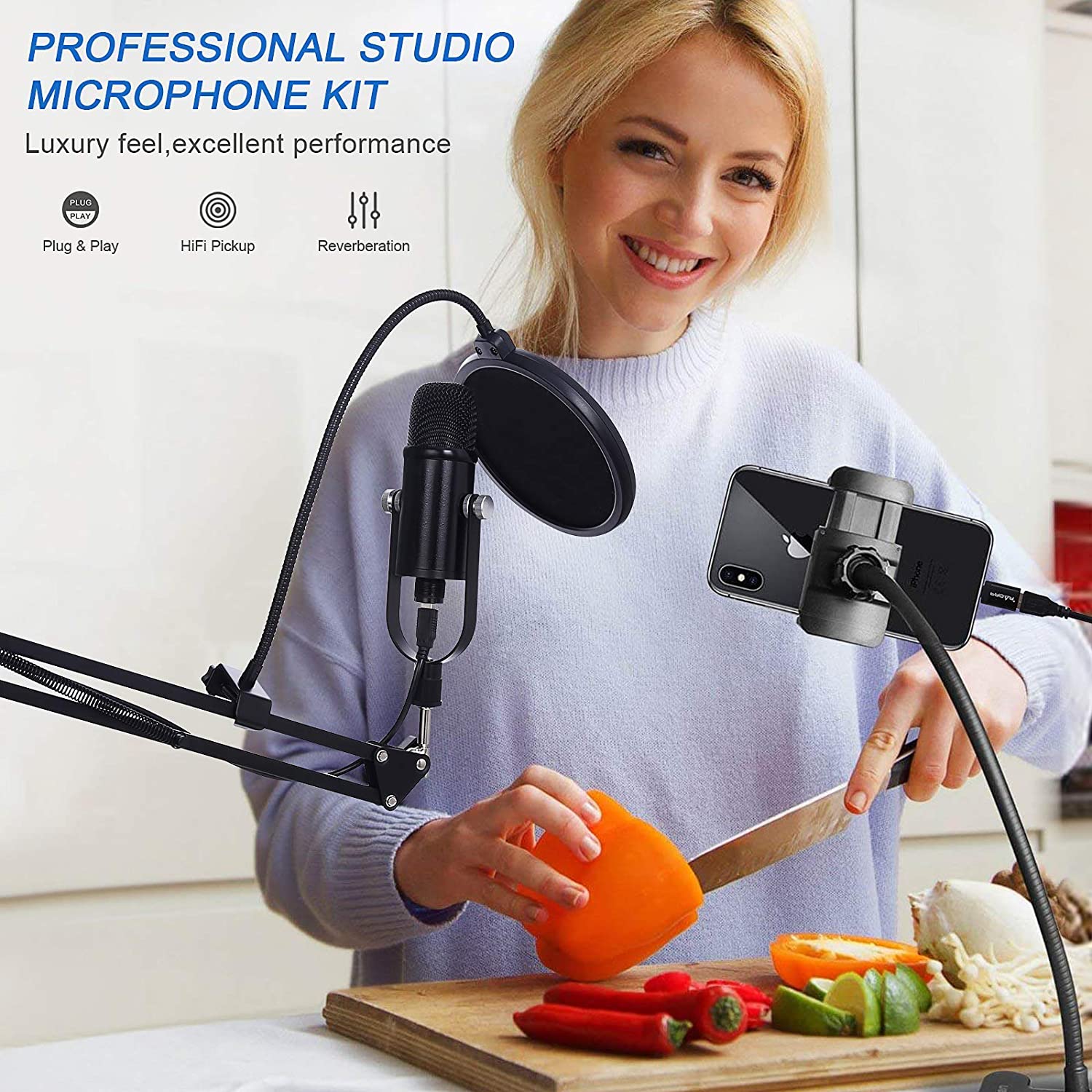 BM86 USB Condenser Microphone  - Pc Gaming Youtube 评论和价格