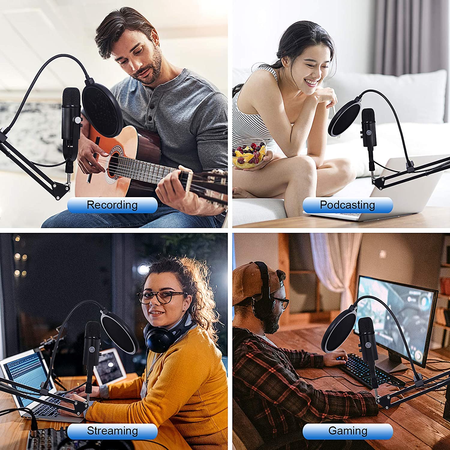 BM86 USB Condenser Microphone  - Pc Gaming Youtube 评论和价格