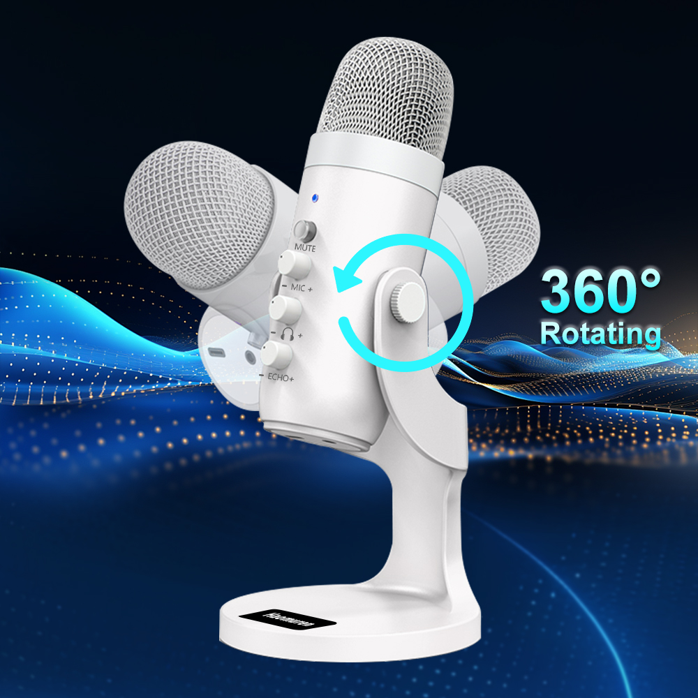 Professional White USB Condens - Pc Gaming Youtube 评论和价格