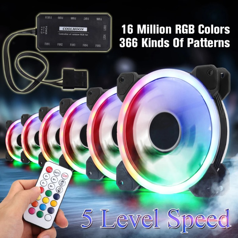 120mm RGB Quiet Adjustable PC  - Pc Gaming Cpu 评论和价格