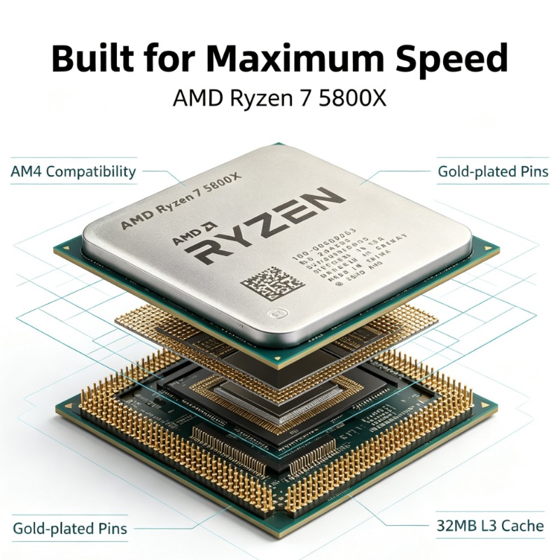 R7 5800X Desktop CPU Max Boost - Pc Gaming Cpu 评论和价格
