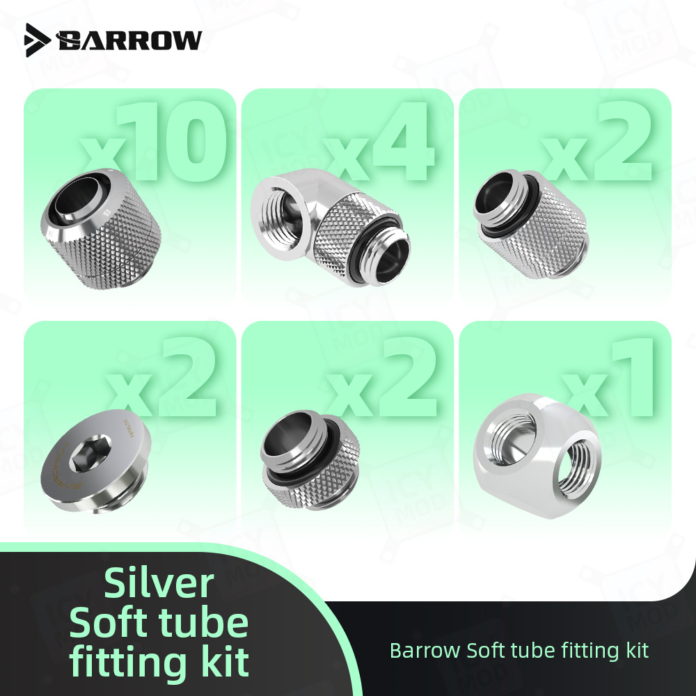 Barrow Soft Tube Connector Kit - Pc Gaming Youtube 评论和价格