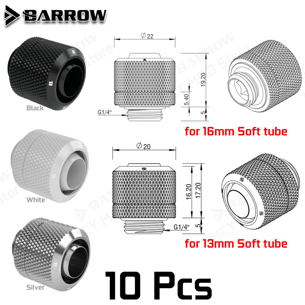 Barrow Soft Tube Connector Kit - Pc Gaming Youtube 评论和价格