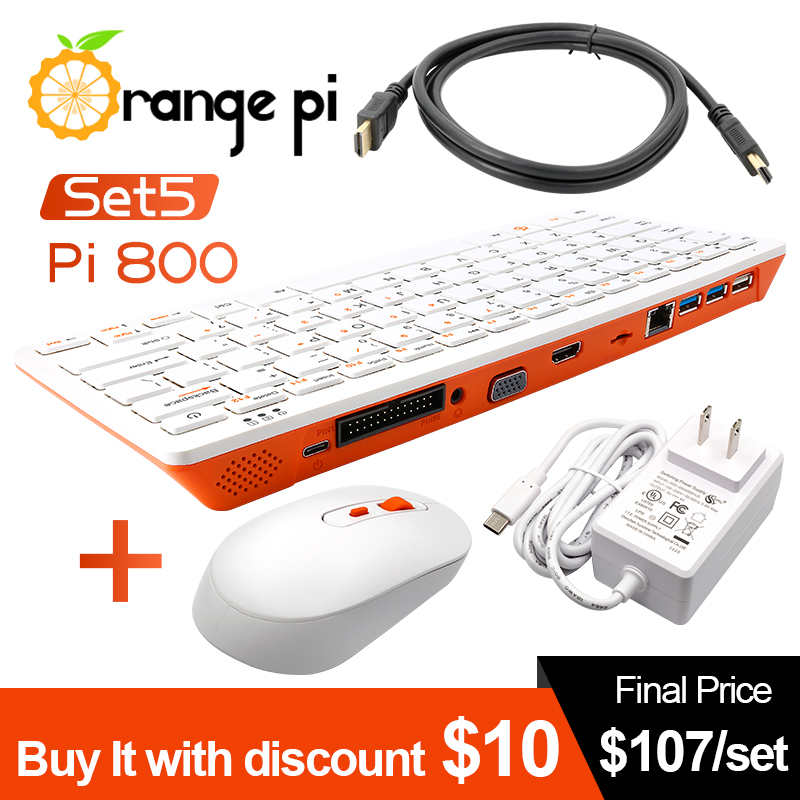 Orange Pi 800+5V4A Type-C Powe - Pc Gaming Orange 评论和价格