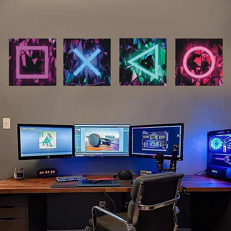 4PCS Kids Gaming Room Game Wal - Pc Gaming Quotes 评论和价格
