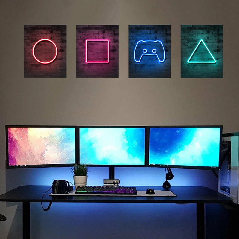 4PCS Kids Gaming Room Game Wal - Pc Gaming Quotes 评论和价格