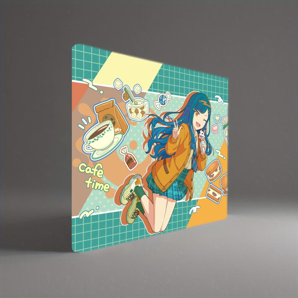 Pastel Cafe Girl Desk Pad smal - Pc Gaming Cafe 评论和价格