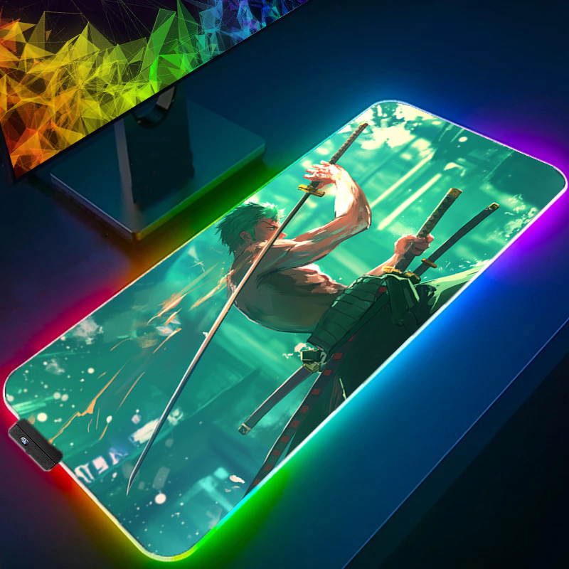 ONE PIECE Zoro Mouse Pad RGB G - Pc Gaming Nzxt 评论和价格