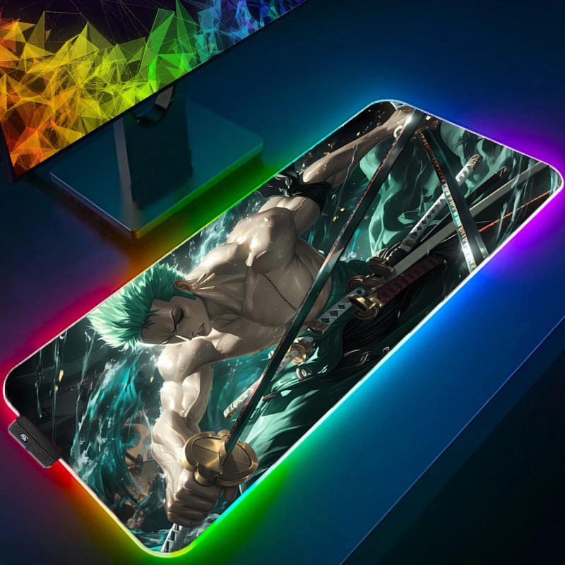ONE PIECE Zoro Mouse Pad RGB G - Pc Gaming Nzxt 评论和价格