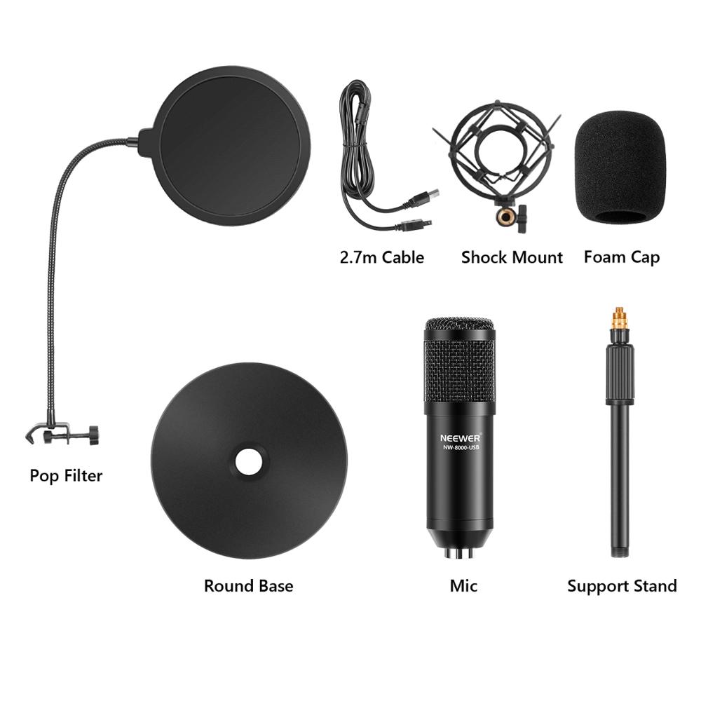 Neewer USB Microphone Kit-Plug - Pc Gaming Youtube 评论和价格