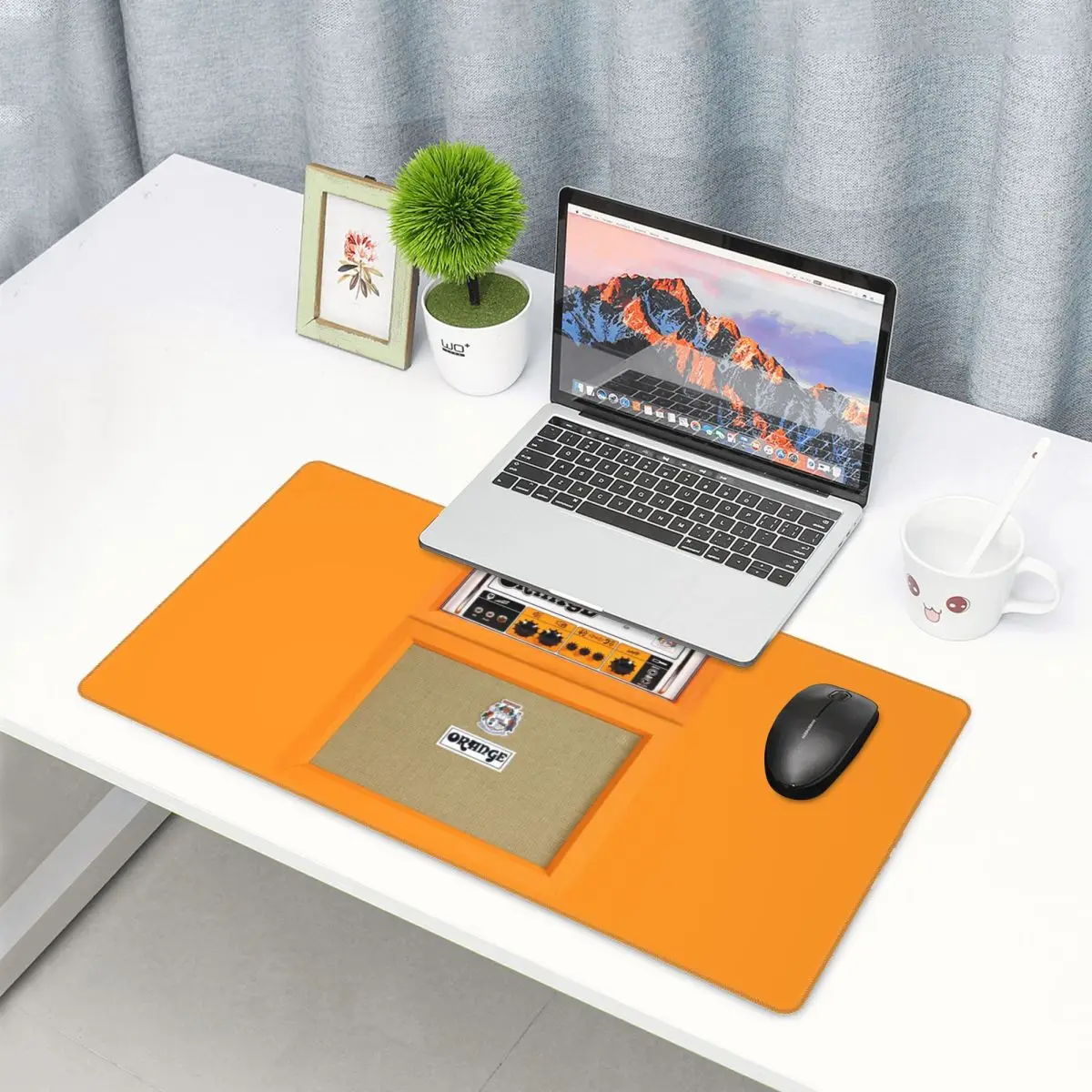 Large Mouse Pad Orange Color A - Pc Gaming Orange 评论和价格