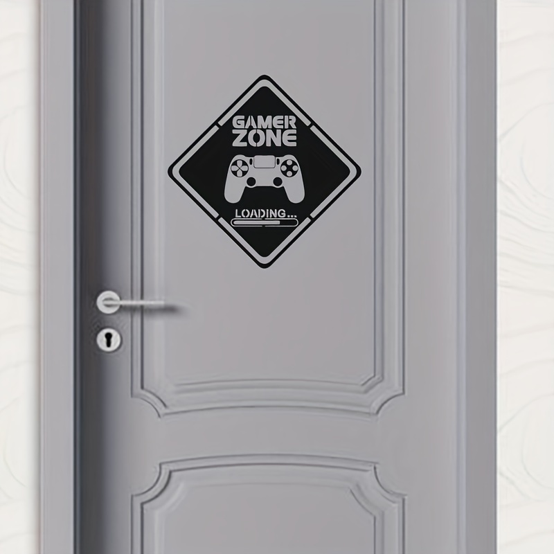 1pc Gamer Zone Door Decal Wall - Pc Gaming Quotes 评论和价格