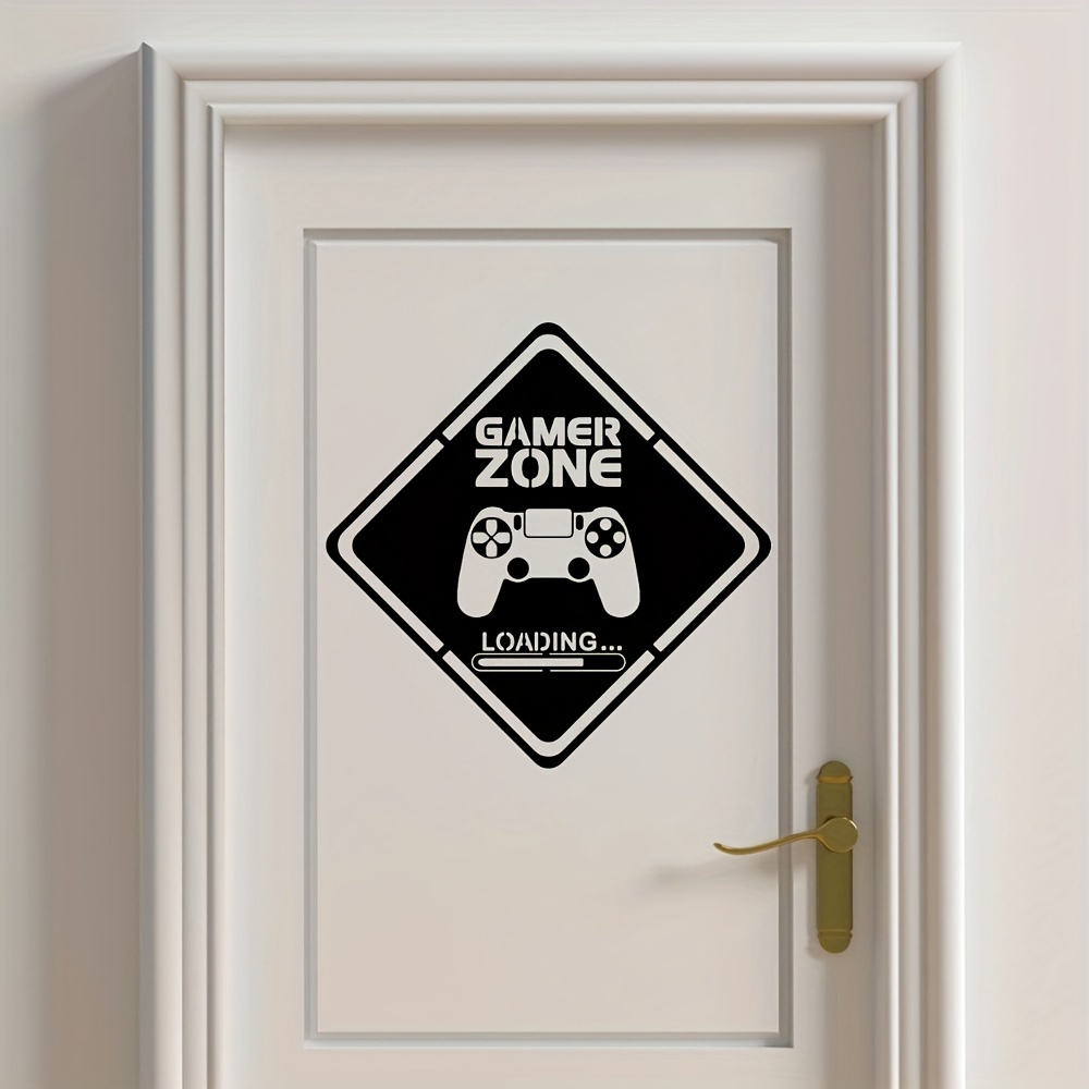1pc Gamer Zone Door Decal Wall - Pc Gaming Quotes 评论和价格