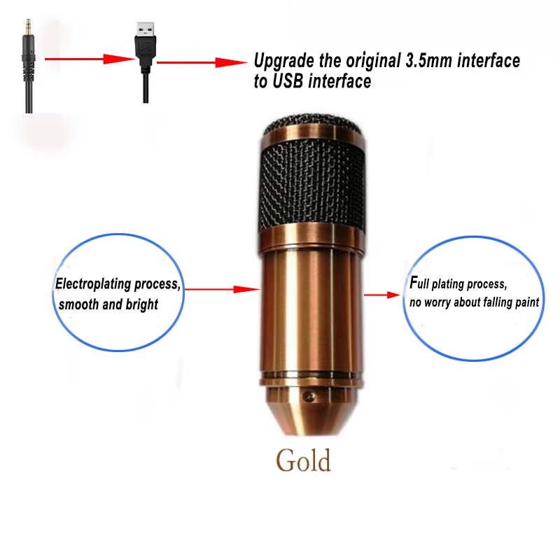 USB Condenser Microphone bm-80 - Pc Gaming Youtube 评论和价格
