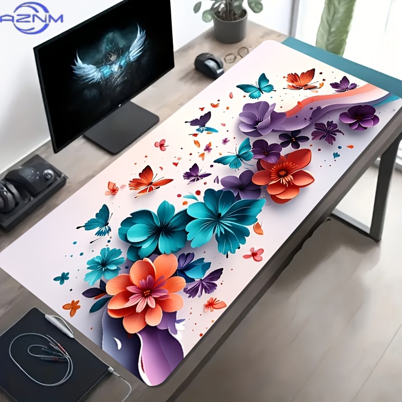 1pc Large Gaming Desk Mat Comp - Pc Gaming Orange 评论和价格