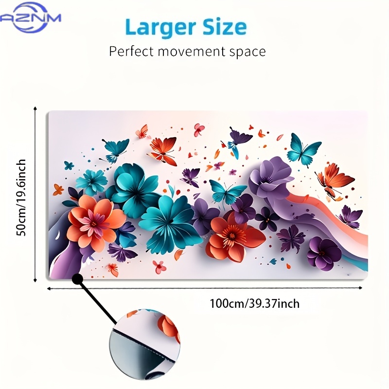 1pc Large Gaming Desk Mat Comp - Pc Gaming Orange 评论和价格