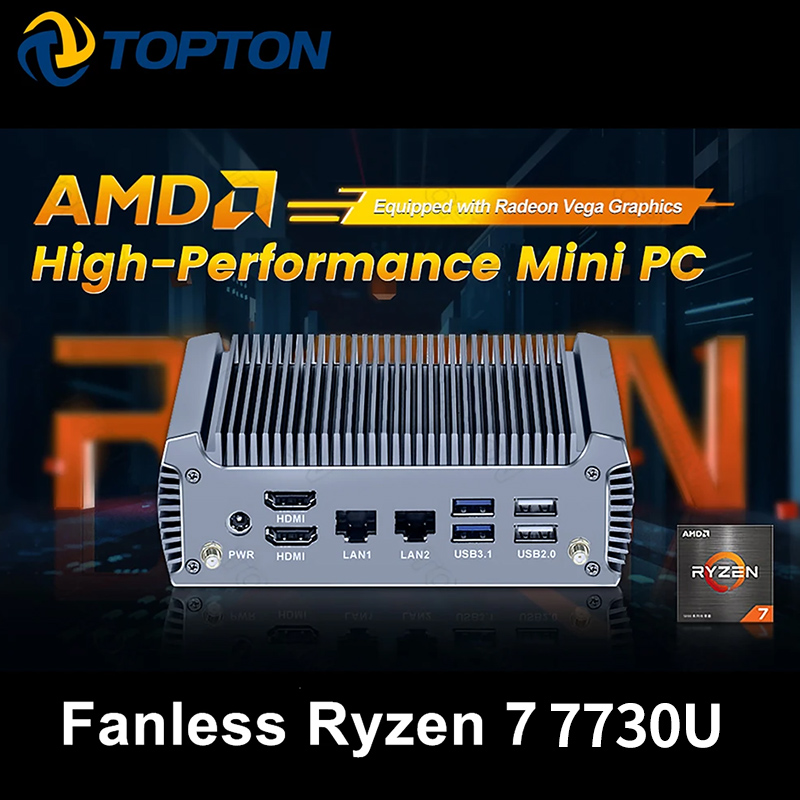 Topton FU02 Fanless Mini PC AM - Pc Gaming Cpu 评论和价格