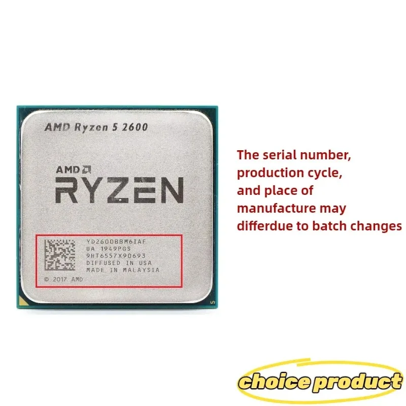 AMD Ryzen5 2600 AM4 Interface  - Pc Gaming Cpu 评论和价格
