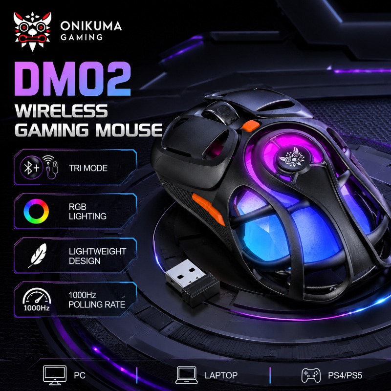 ONIKUMA DM02 Wireless Gaming M - Pc Gaming X3D 评论和价格