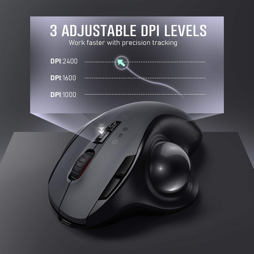 Jomaa Trackball Mouse Bluetoot - Pc Gaming X3D 评论和价格
