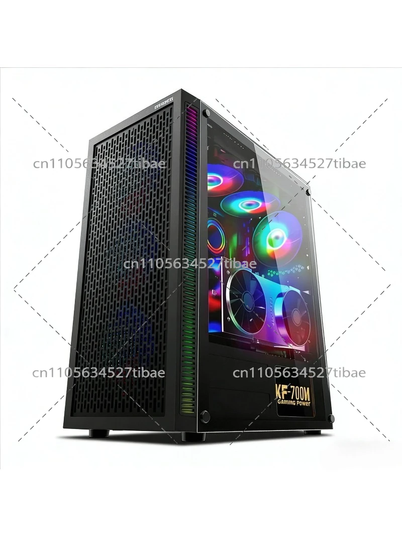 Black E-ATX Computer Case with - Pc Gaming Cpu 评论和价格